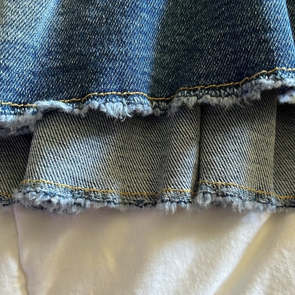 Justice Denim Ruffle Hem Skirt Kids Size 8 - Picture 9 of 9